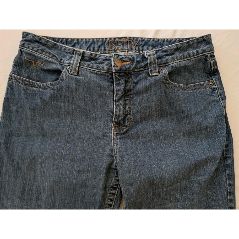 Kimes Ranch Betty Jeans Women's 16/32 (18/30) Mid Rise Straight Blue Denim USA - Picture 4 of 9